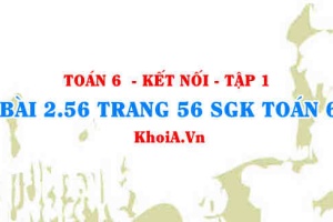 Bài 2.56 trang 56 SGK Toán 6 tập 1 Kết nối tri thức